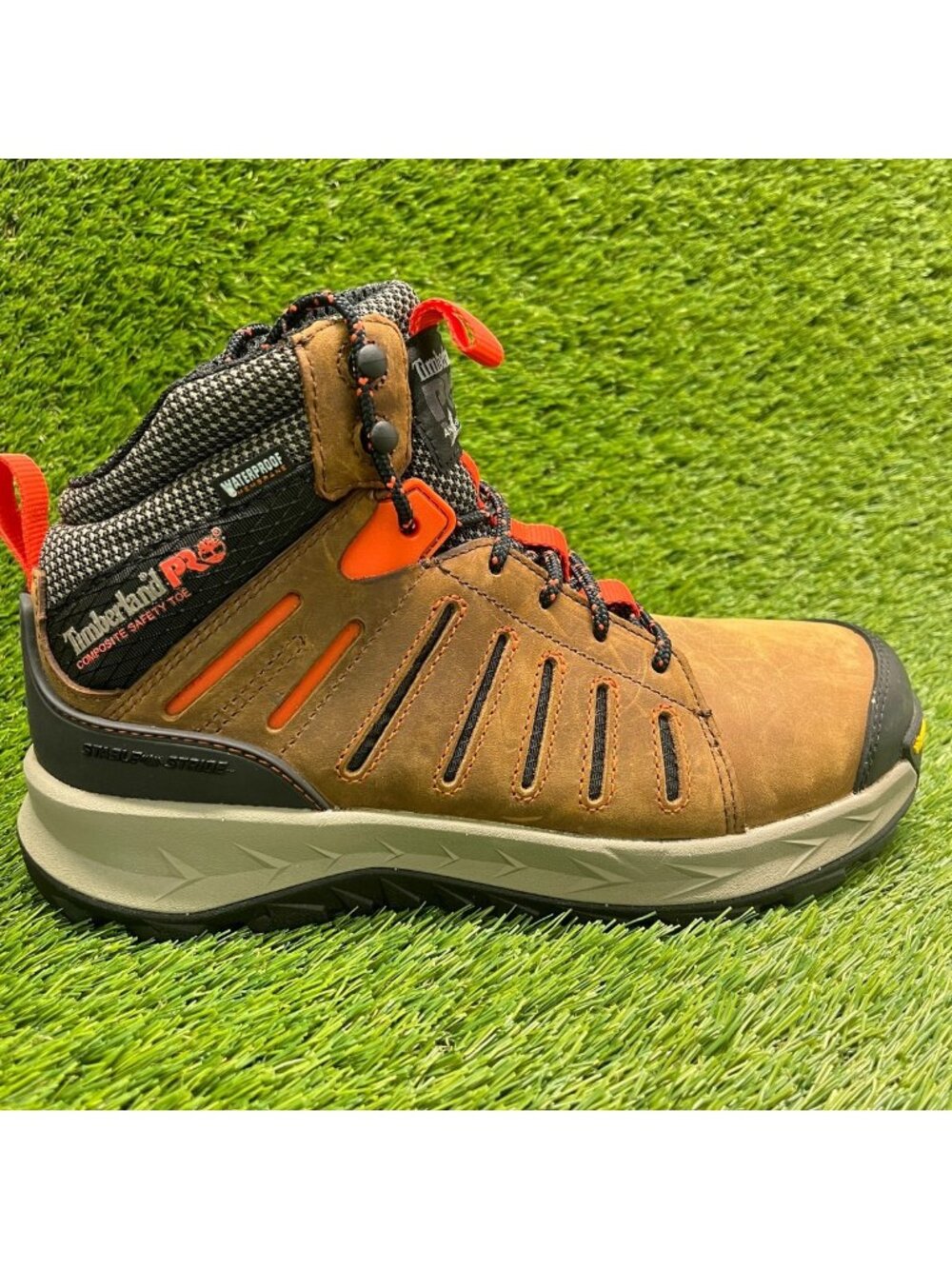 Timberland PRO Trailwind Mens Size 8 Brown Waterproof Composite Toe Work Boots